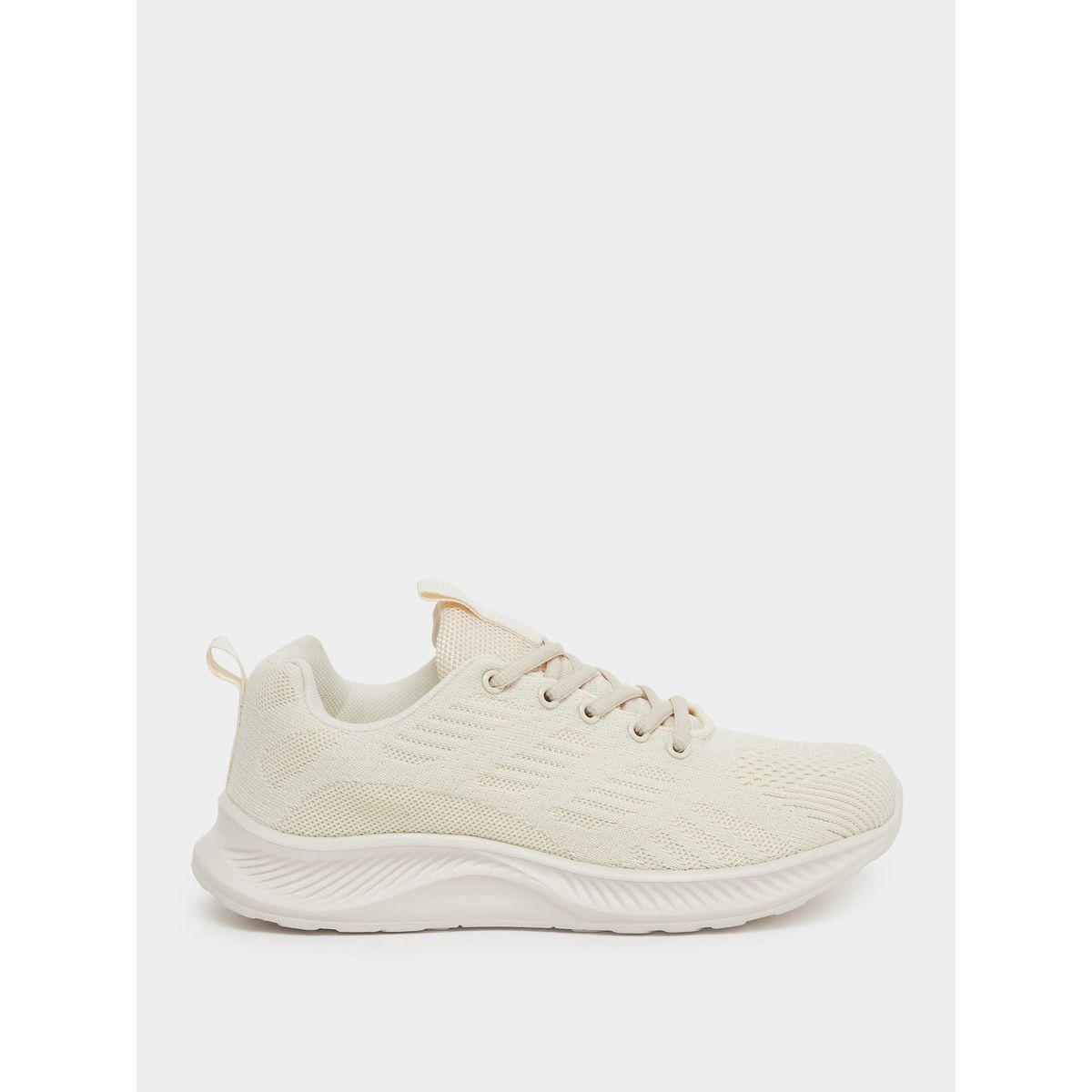 Styli Knitted Lace Up Sneakers-women-shoes-sneakers-image-1