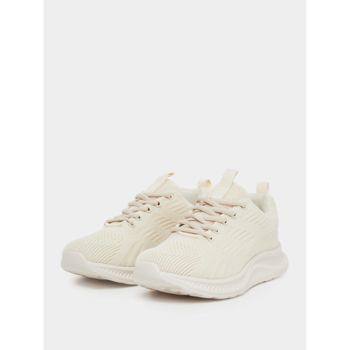 Styli Knitted Lace Up Sneakers-women-shoes-sneakers-image-2