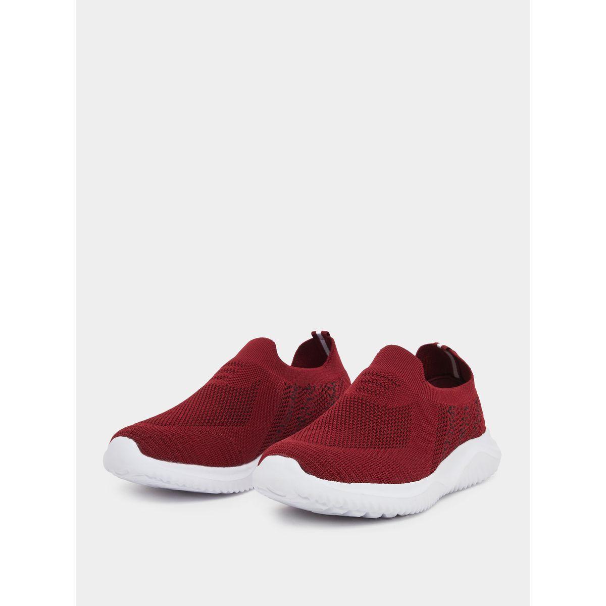 Styli Mesh Texture Slip On Sneakers-women-shoes-sneakers-image-2