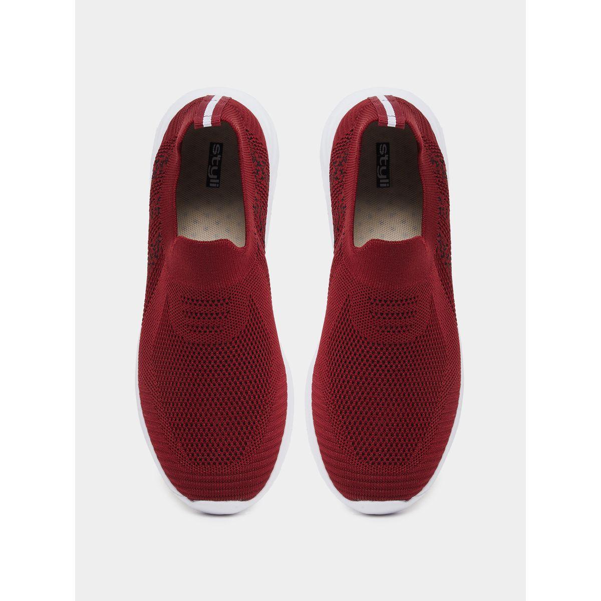 Styli Mesh Texture Slip On Sneakers-women-shoes-sneakers-image-5