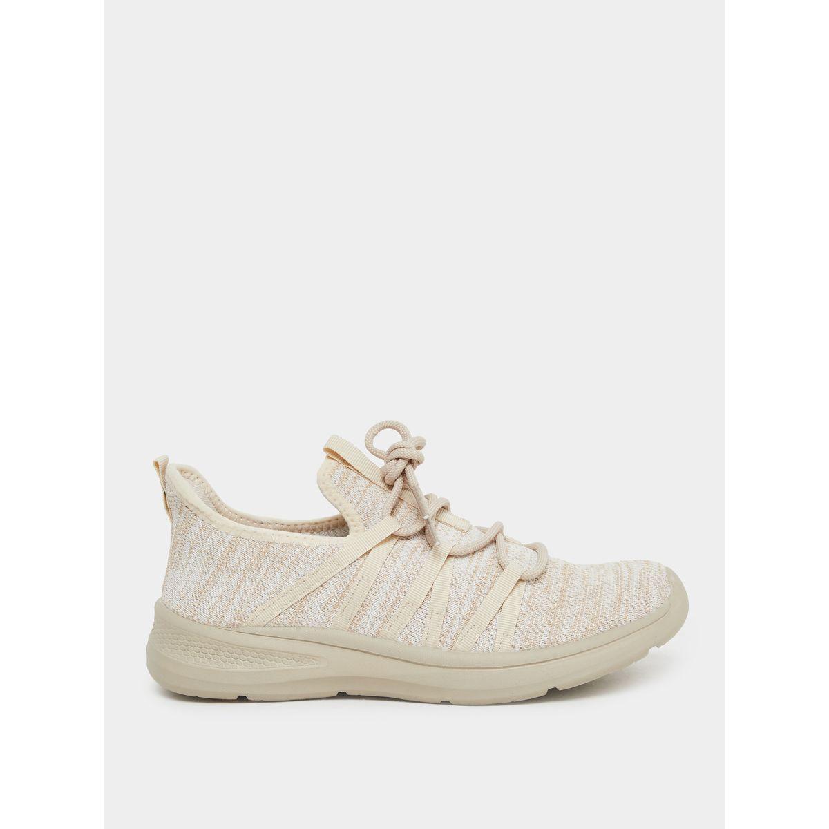 Styli Melange Print Lace Up Sneakers-women-shoes-sneakers-image-1