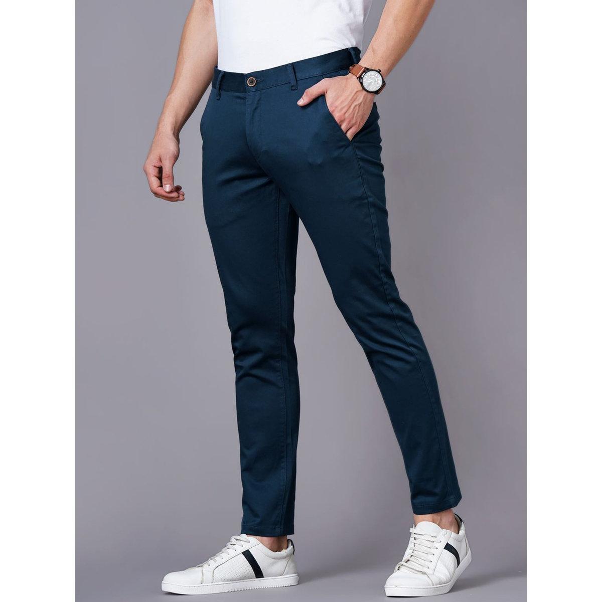 British Club Men Black Sim Fit Flat-Front Chinos-men-clothing-bottoms-trousersandchinos-trousers-image-3