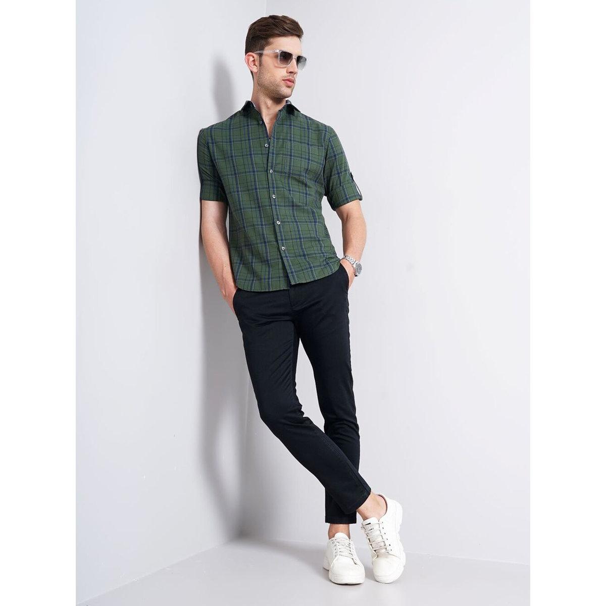 British Club Men Black Sim Fit Flat-Front Chinos-men-clothing-bottoms-trousersandchinos-trousers-image-3