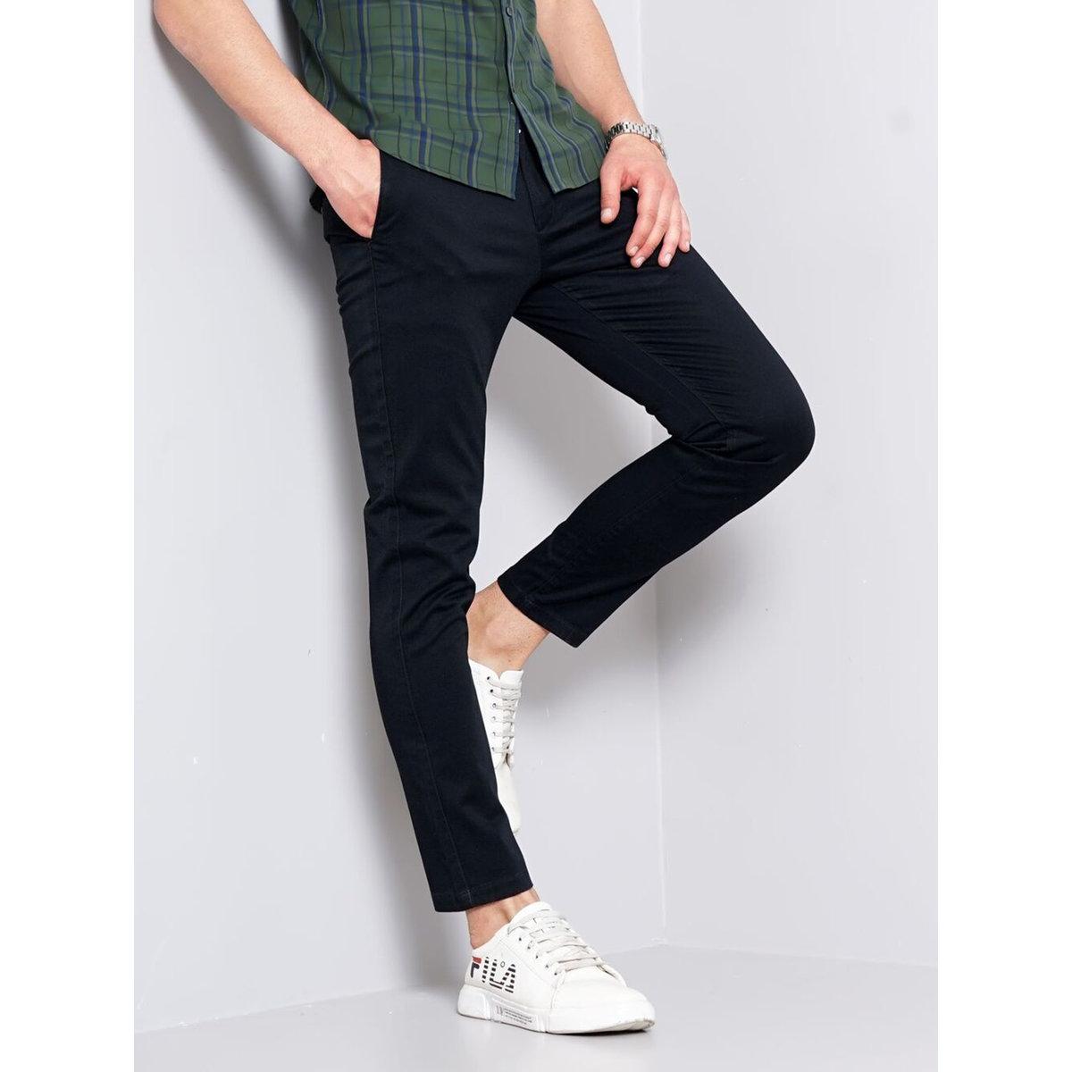 British Club Men Black Sim Fit Flat-Front Chinos-men-clothing-bottoms-trousersandchinos-trousers-image-4