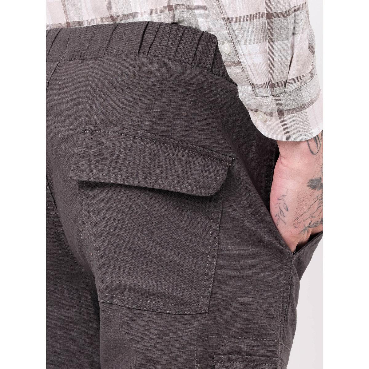 British Club Men Charcoal Solid Cargo Joggers-men-clothing-bottoms-joggers-image-8