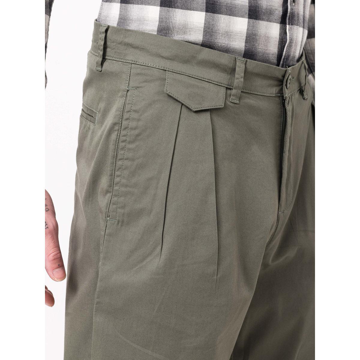 British Club Men Green Double-Pleated Straight Fit Trousers-men-clothing-bottoms-trousersandchinos-trousers-image-7