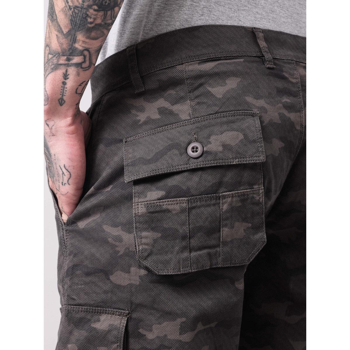 British Club Men Grey Camouflage Print Regular Fit Shorts-men-clothing-bottoms-shorts-image-7