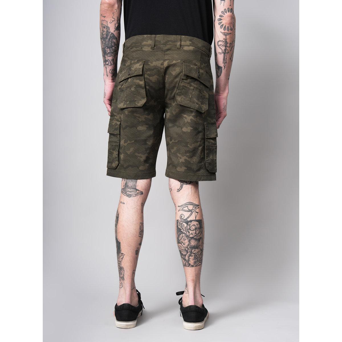 British Club Men Olive Camouflage Print Regular Fit Shorts-men-clothing-bottoms-shorts-image-2