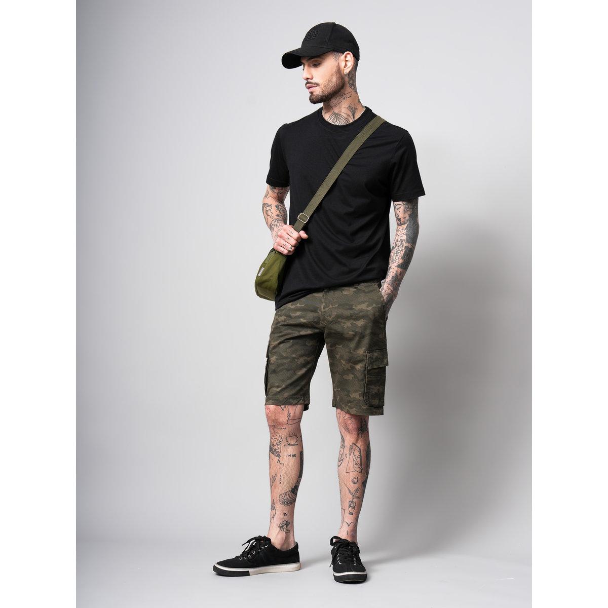 British Club Men Olive Camouflage Print Regular Fit Shorts-men-clothing-bottoms-shorts-image-8