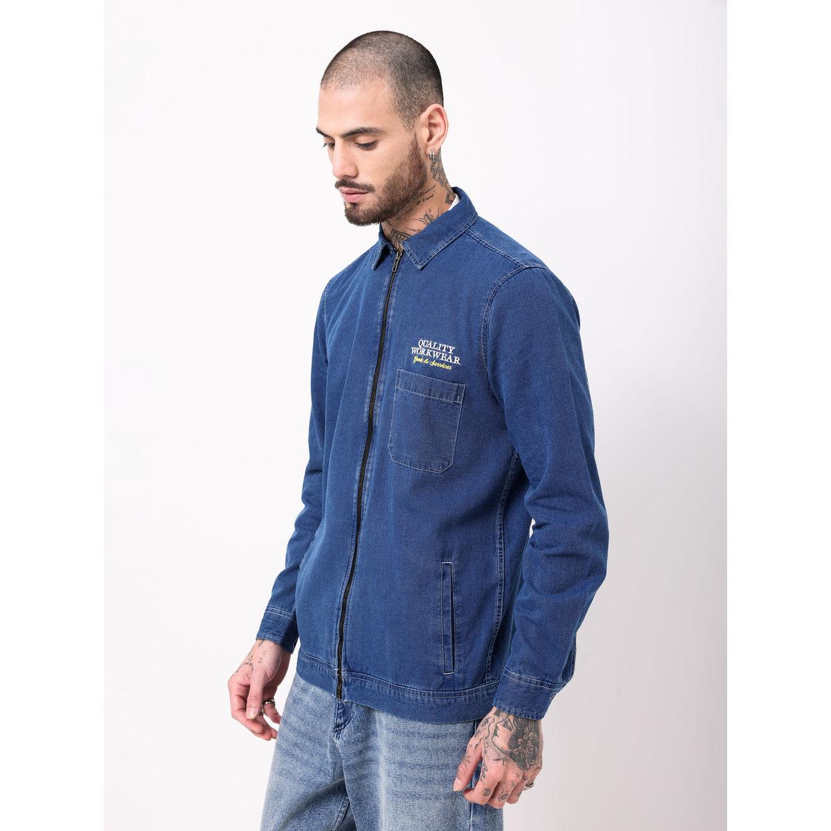 جاكيت بومبر بقصة عادية مع تفاصيل سحاب-men-clothing-jacketsandblazers-jackets-image-4