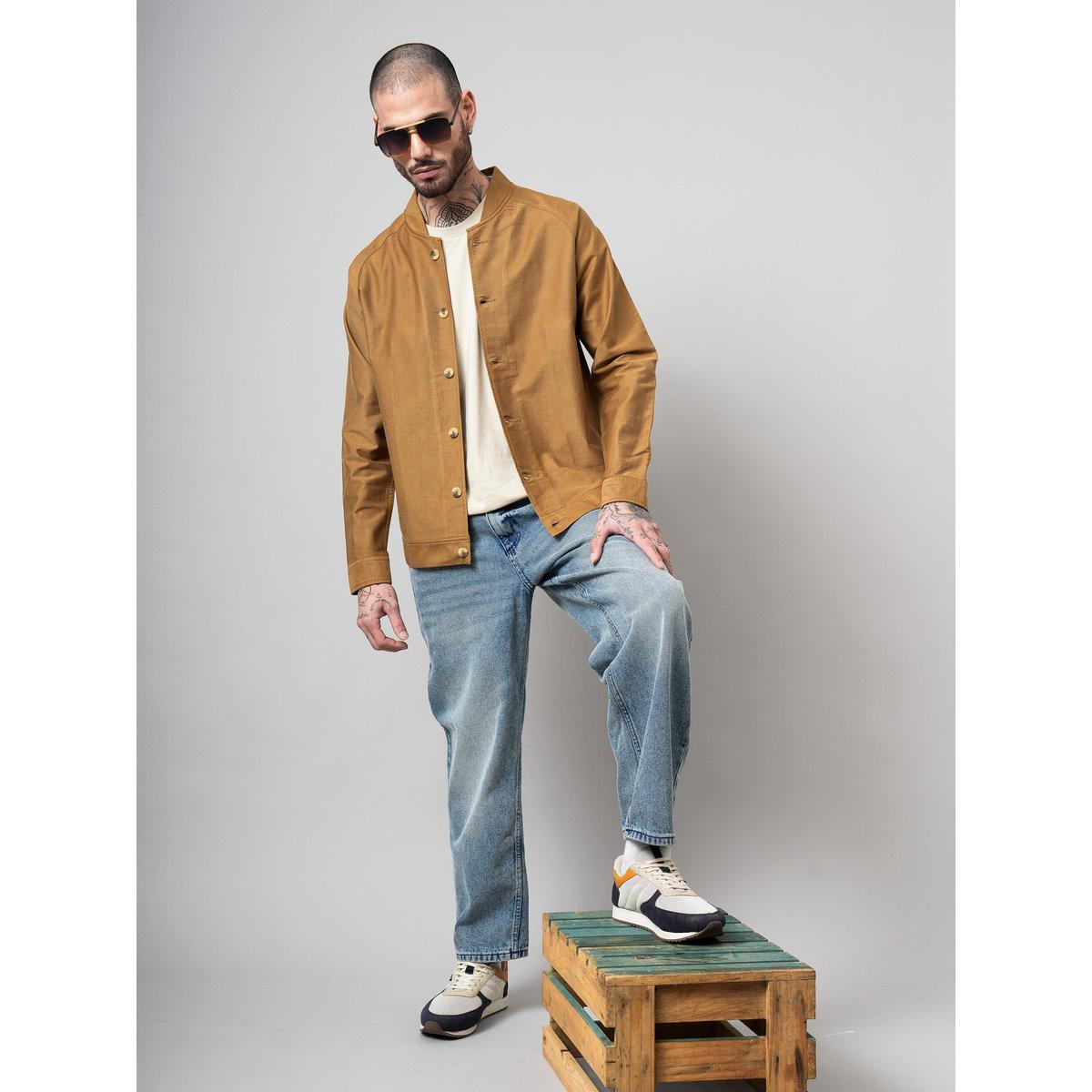 British Club Regular Fit Bomber Jacket with Insert Pockets-men-clothing-jacketsandblazers-jackets-image-5