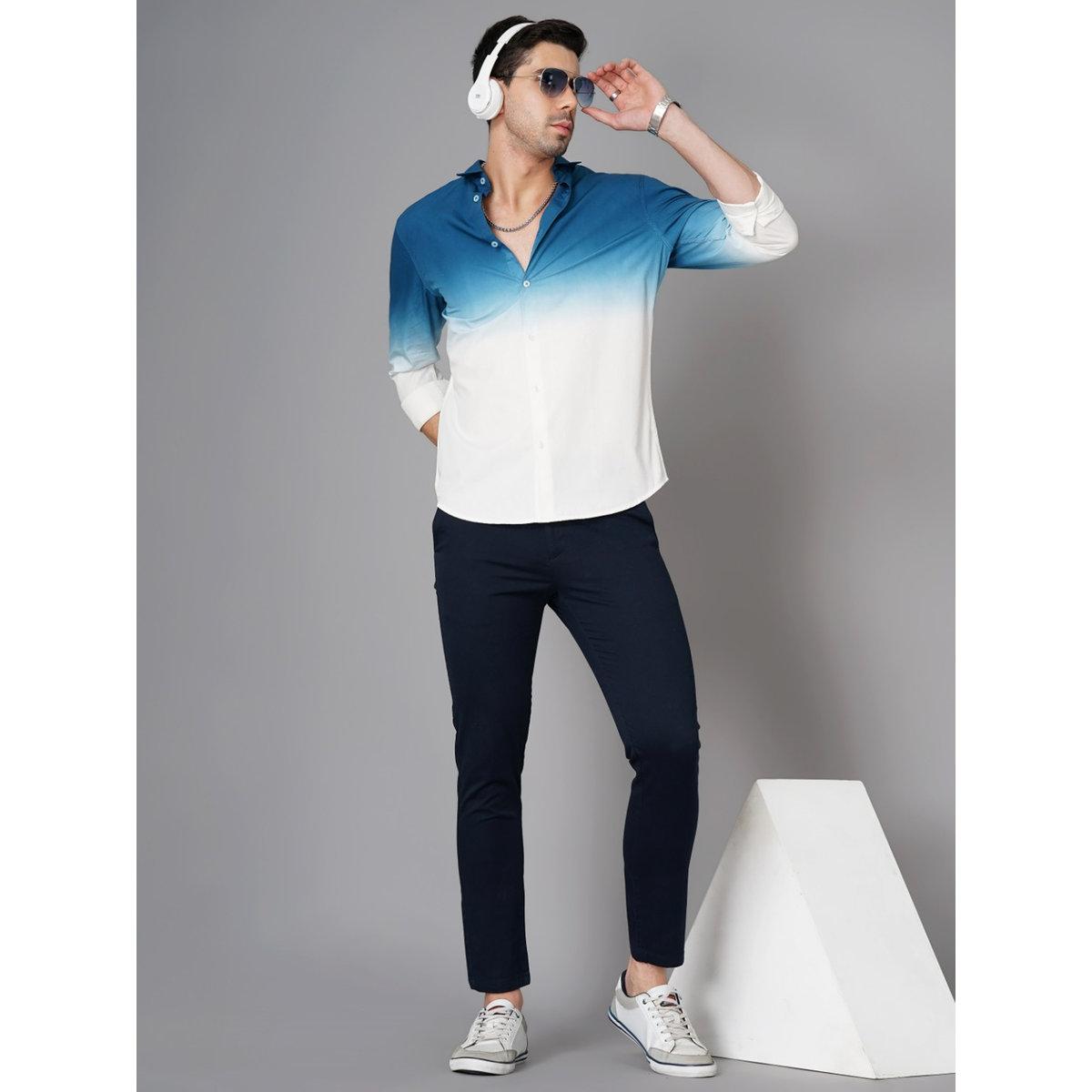 قميص بطبعة أومبري وقصة سليم فت-men-clothing-shirts-image-2