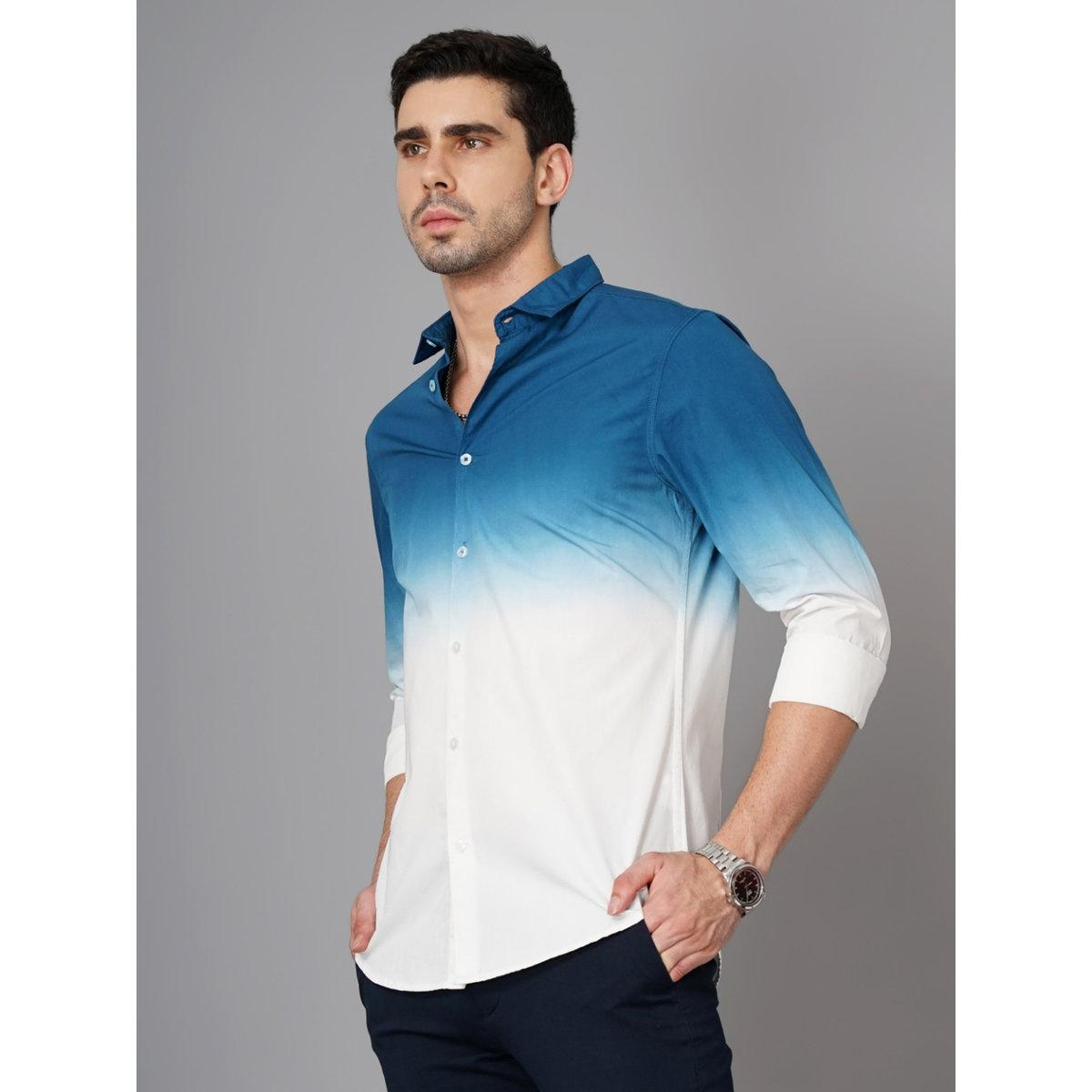 British Club Ombre Print Slim Fit Long Sleeve Shirt-men-clothing-shirts-image-3