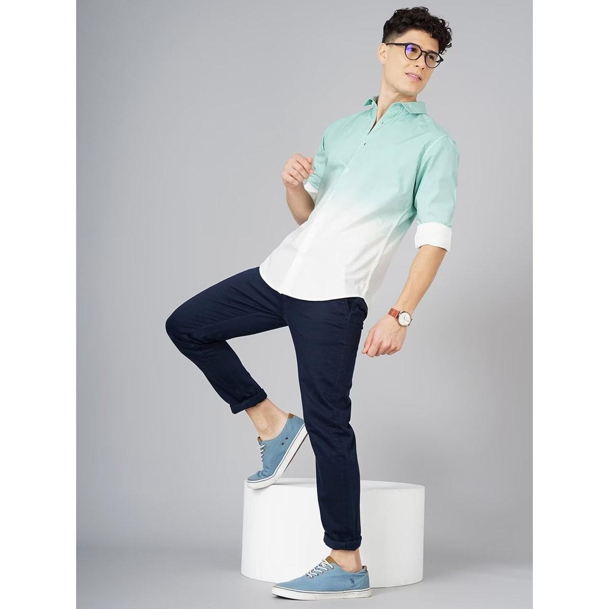 British Club Ombre Print Slim Fit Long Sleeve Shirt-men-clothing-shirts-image-5