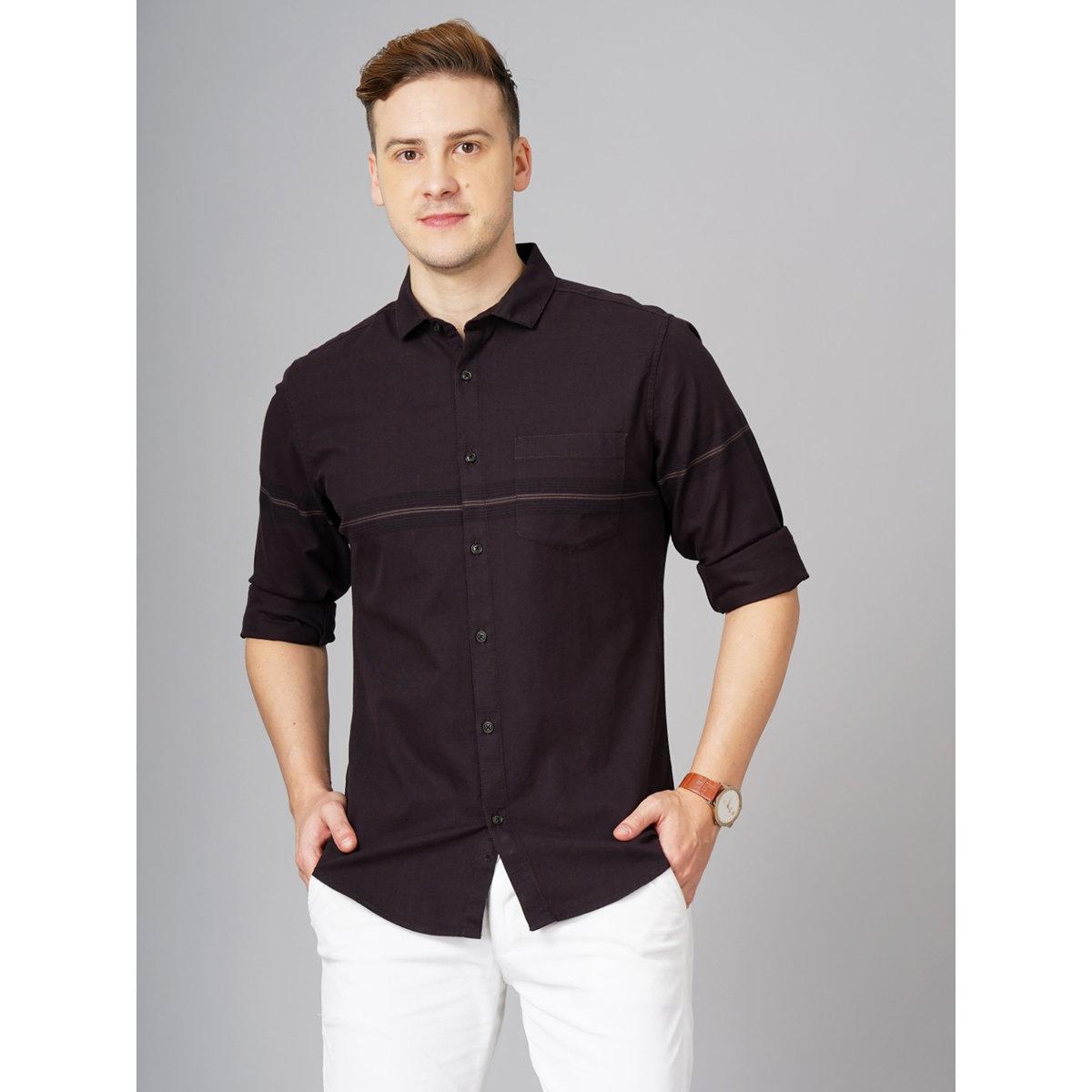 British Club Solid Spread Collar Slim Fit Shirt-men-clothing-shirts-image-1