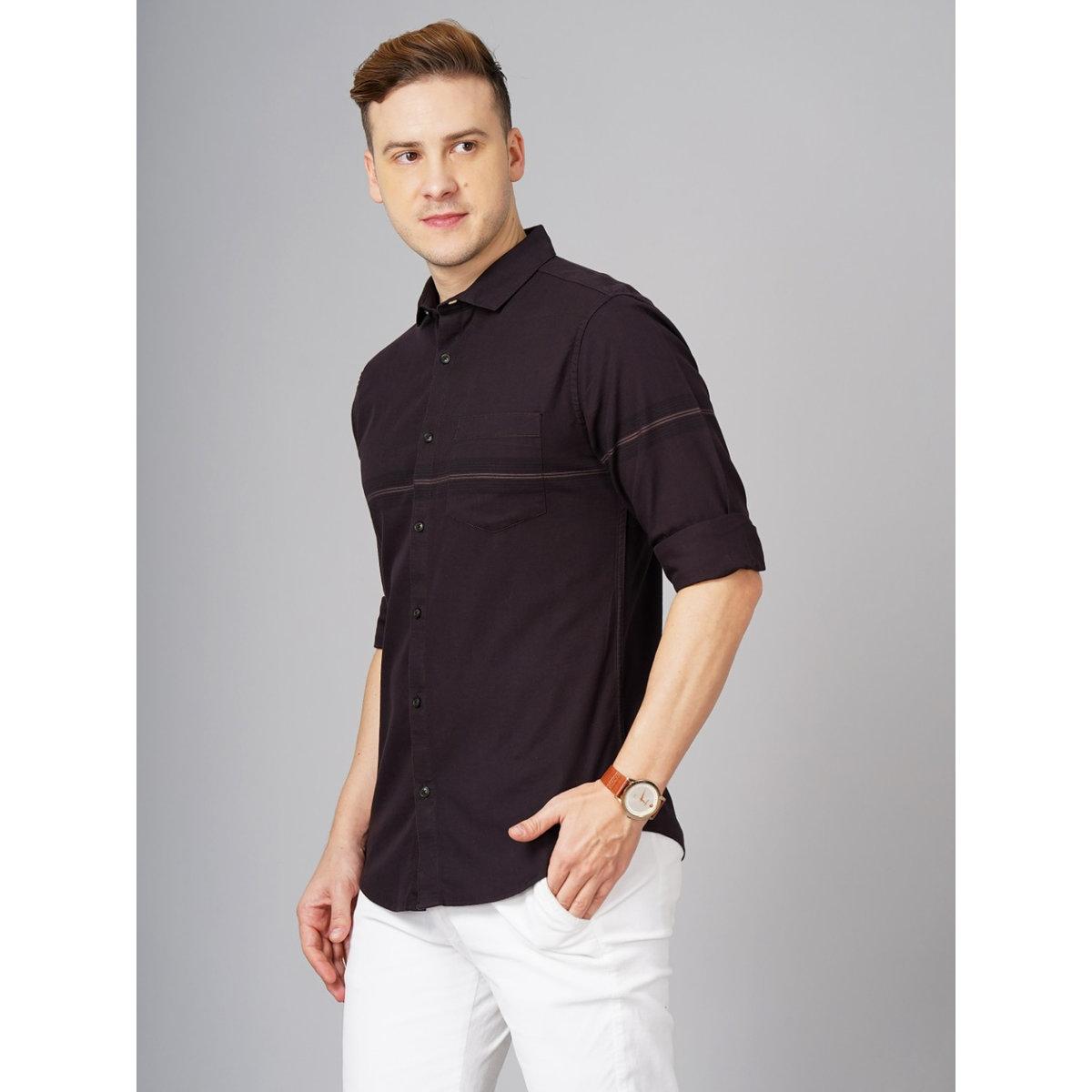 British Club Solid Spread Collar Slim Fit Shirt-men-clothing-shirts-image-2