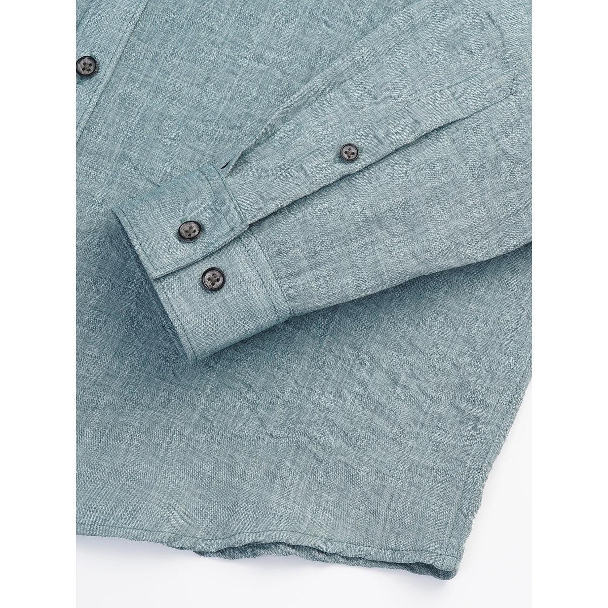 British Club Textured Spread Collar Slim Fit Shirt-men-clothing-shirts-image-9