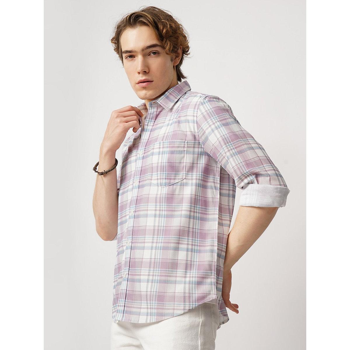 British Club Checked Regular Fit Shirt with Chest Pocket-men-clothing-shirts-image-4