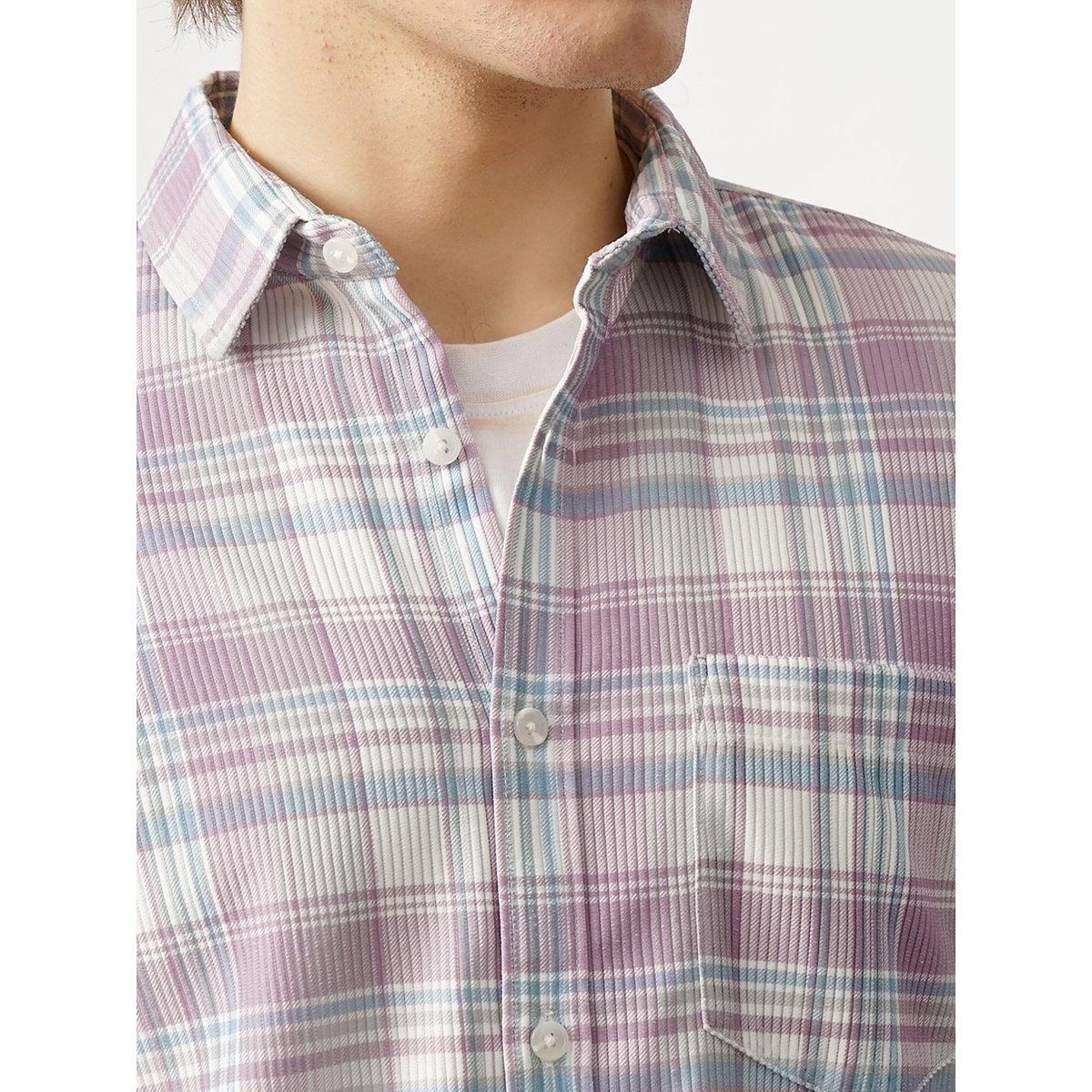 British Club Checked Regular Fit Shirt with Chest Pocket-men-clothing-shirts-image-5