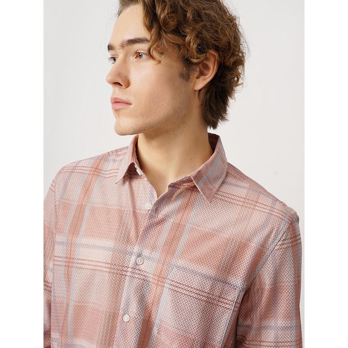 British Club Checked Regular Fit Shirt with Chest Pocket-men-clothing-shirts-image-6