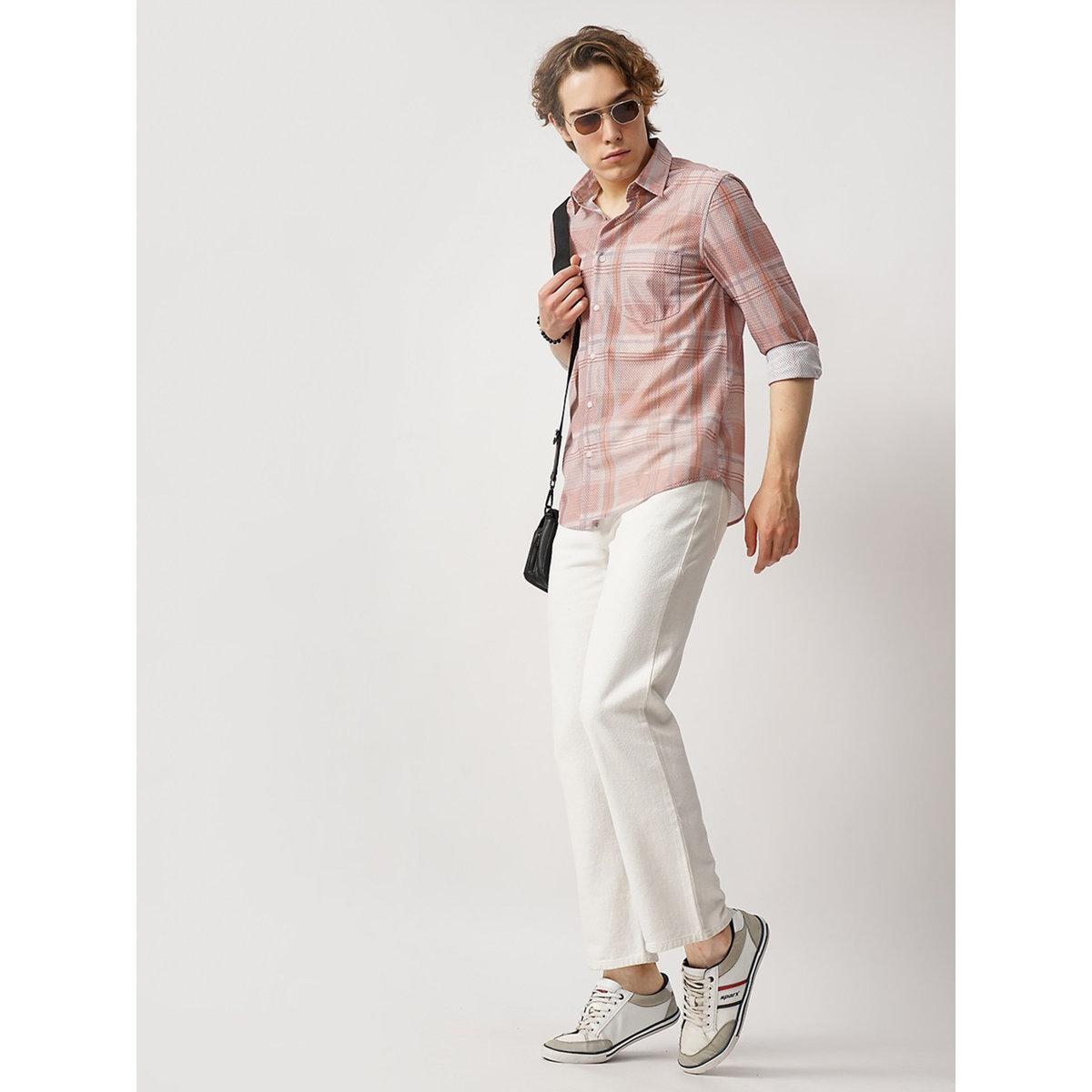 قميص بقصة عادية وجيب على الصدر-men-clothing-shirts-image-8