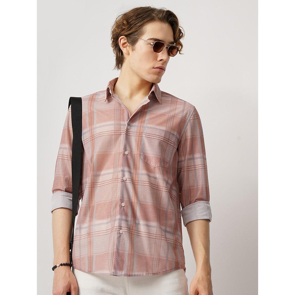 قميص بقصة عادية وجيب على الصدر-men-clothing-shirts-image-9