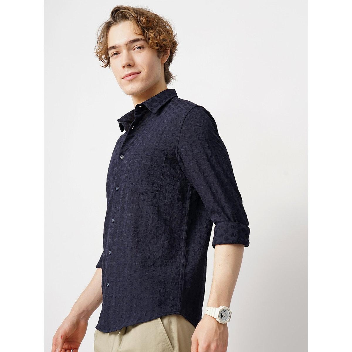 قميص بقصة عادية وياقة سبريد-men-clothing-shirts-image-3