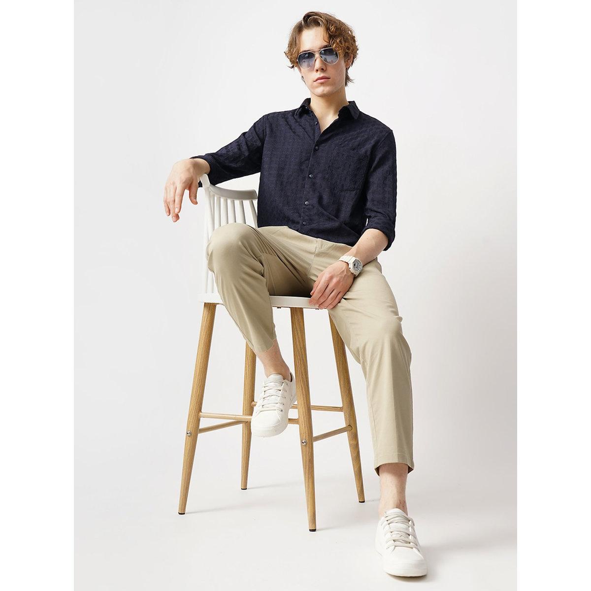 قميص بقصة عادية وياقة سبريد-men-clothing-shirts-image-9