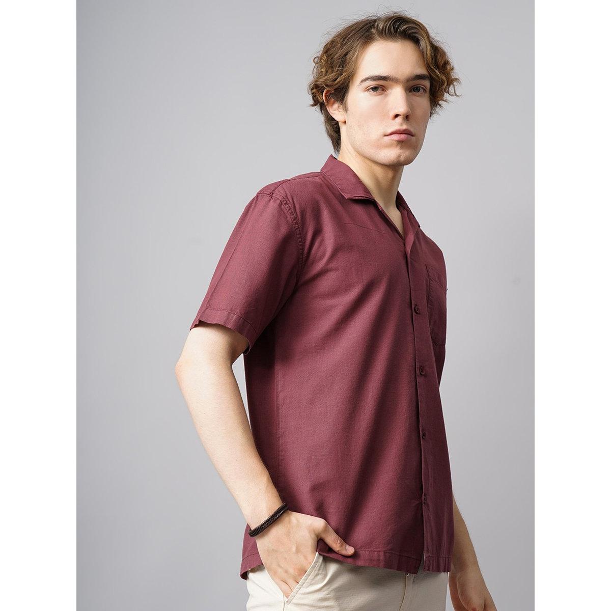 British Club Solid Short Sleeve Regular Fit Shirt-men-clothing-shirts-image-3