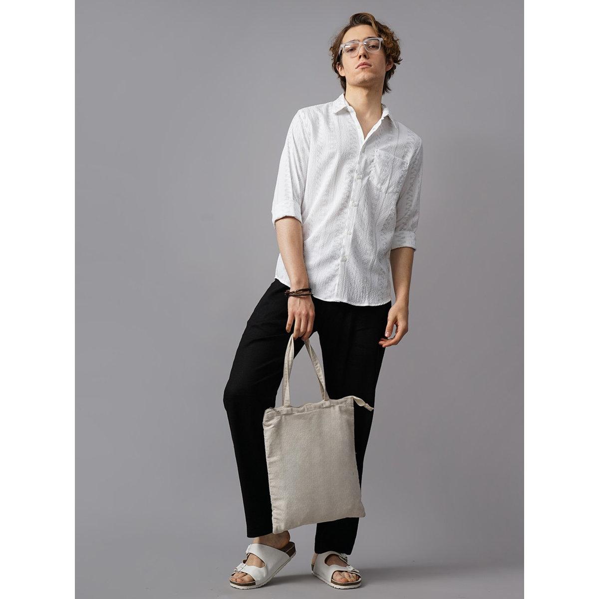 British Club Textured Spread Collar Slim Fit Shirt-men-clothing-shirts-image-6