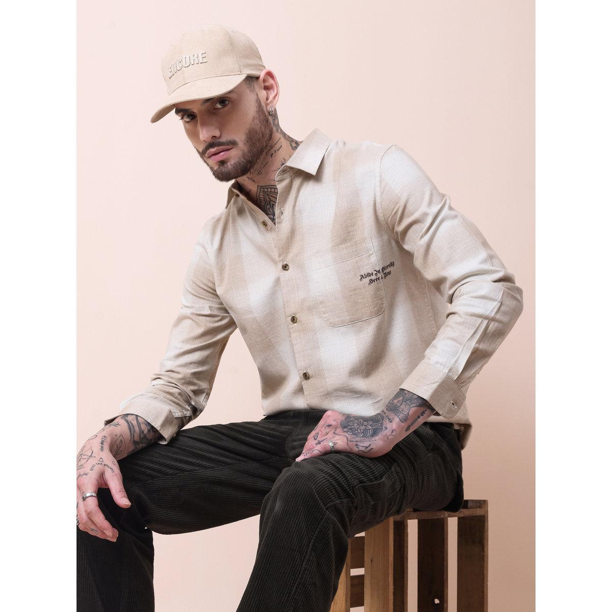 British Club Checked Print Regular Fit Long Sleeve Shirt-men-clothing-shirts-image-1