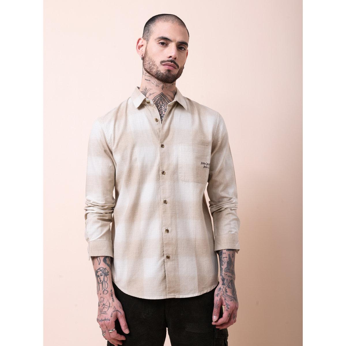 British Club Checked Print Regular Fit Long Sleeve Shirt-men-clothing-shirts-image-3