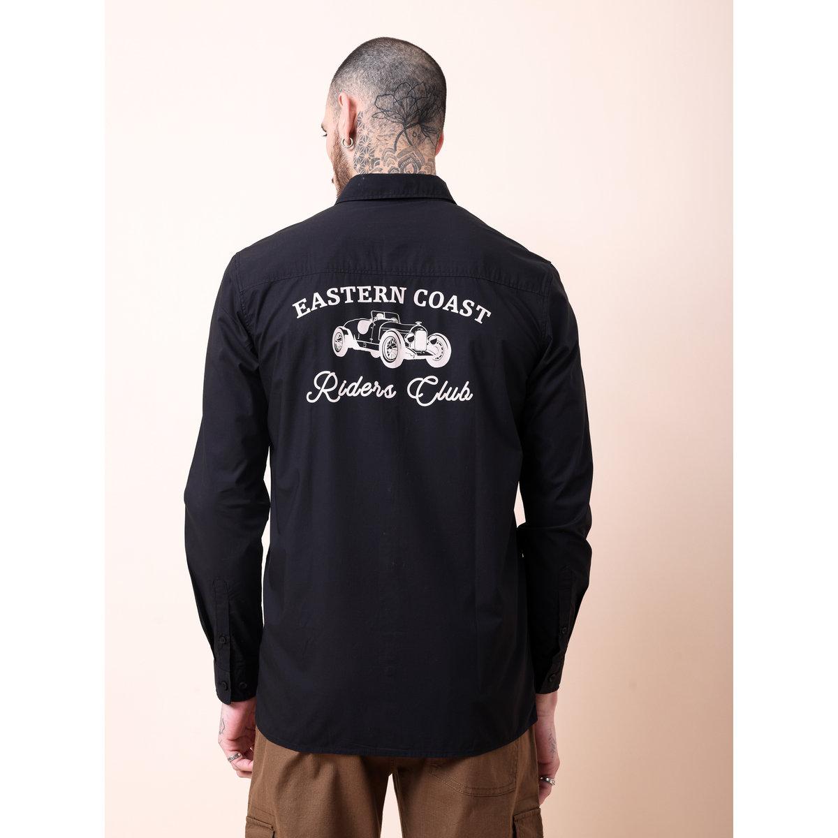 قميص بقصة عادية وطبعة كتابة-men-clothing-shirts-image-2
