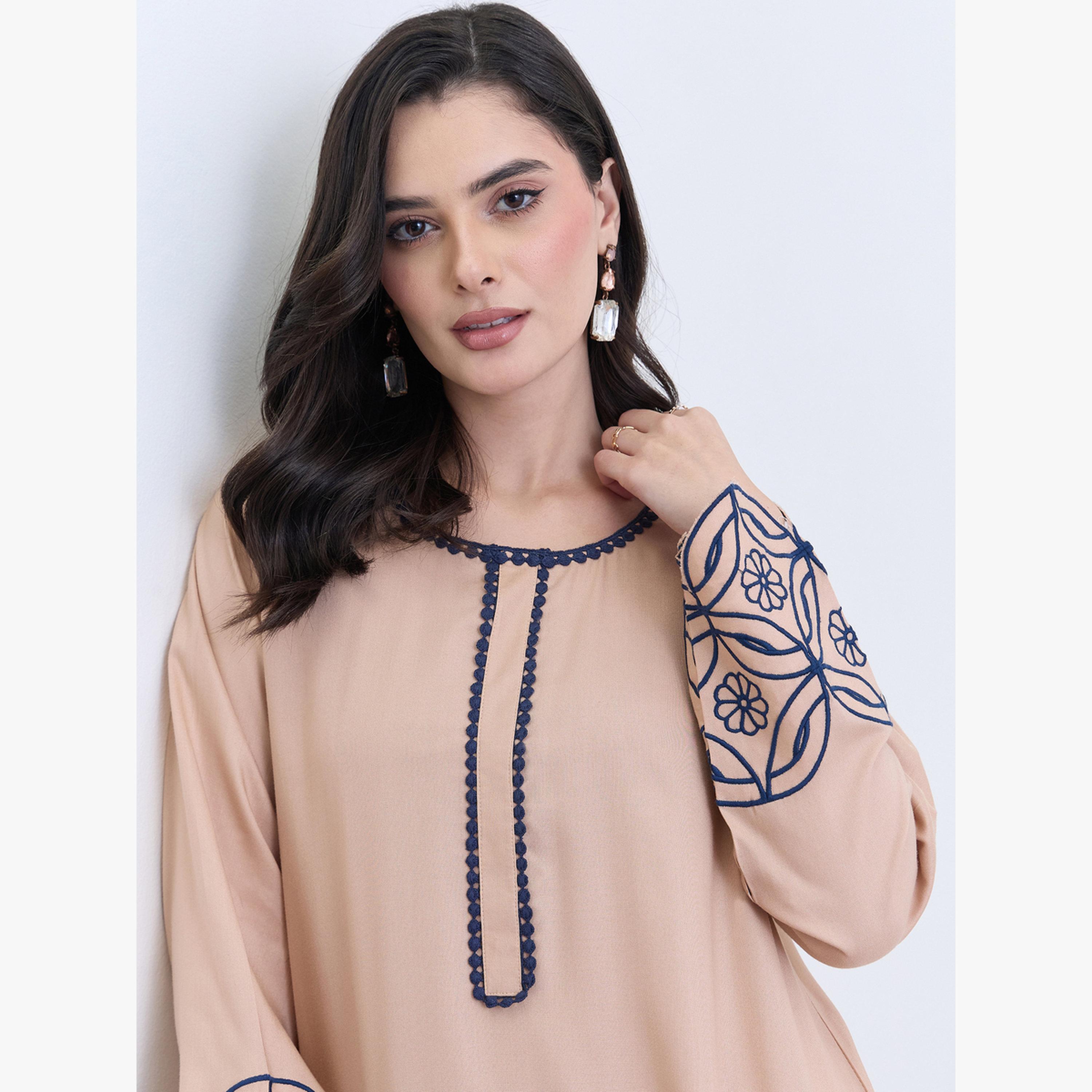 جلابية مطرزة قصة واسعة-women-arabicclothing-jalabiyas-image-4