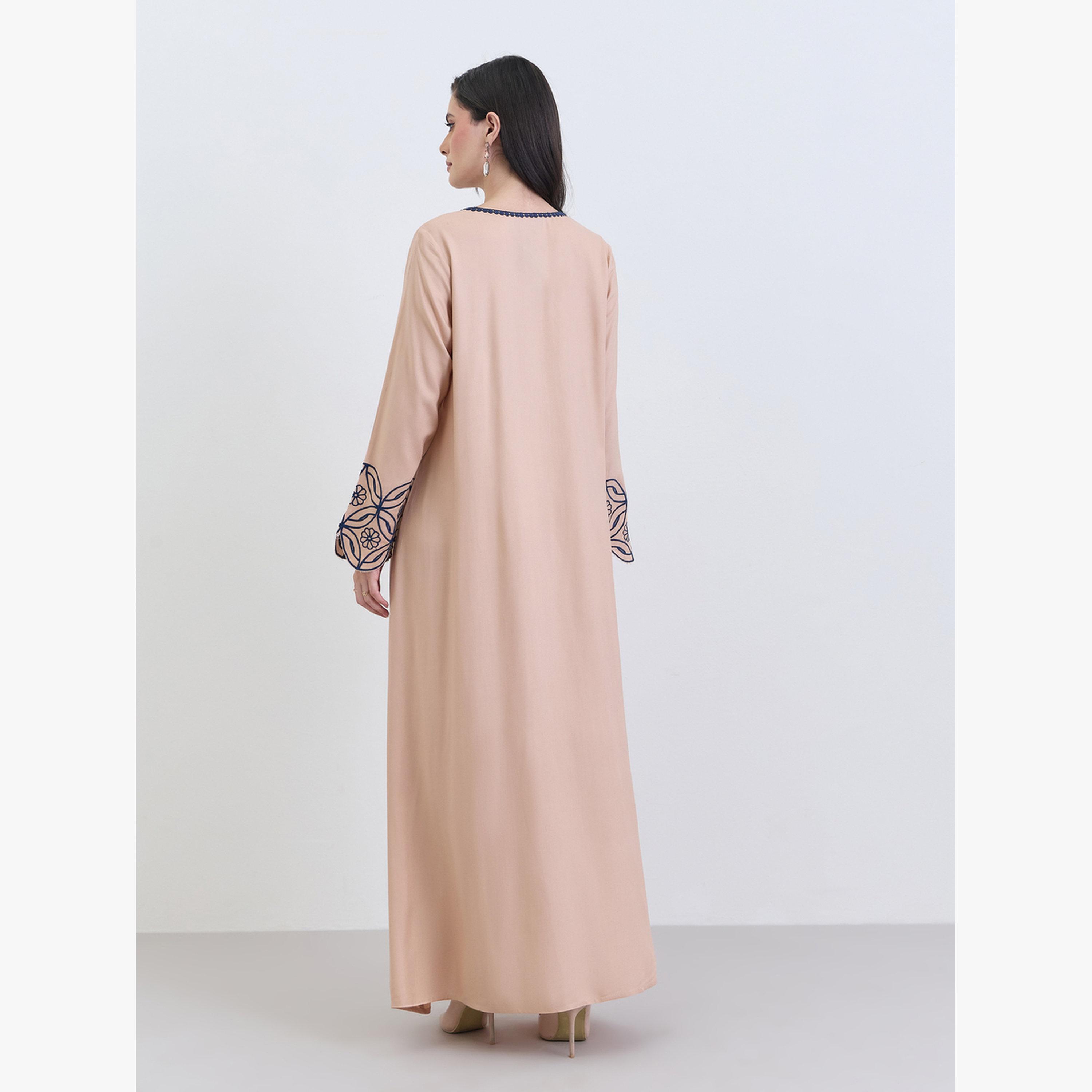 جلابية مطرزة قصة واسعة-women-arabicclothing-jalabiyas-image-5