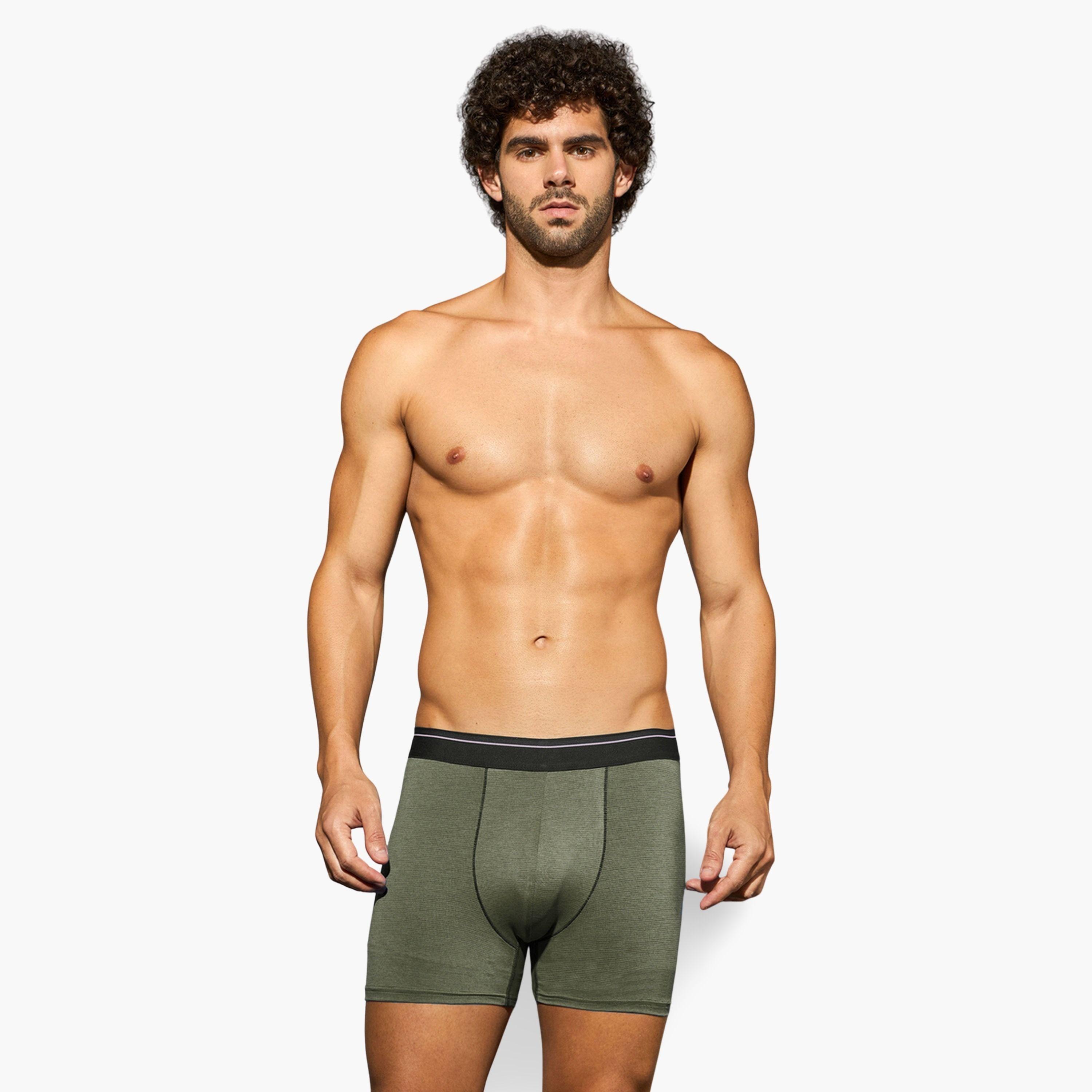 Technosport Men Solid 4-Way Stretch Trunks-men-clothing-innerwear-underwear-image-2