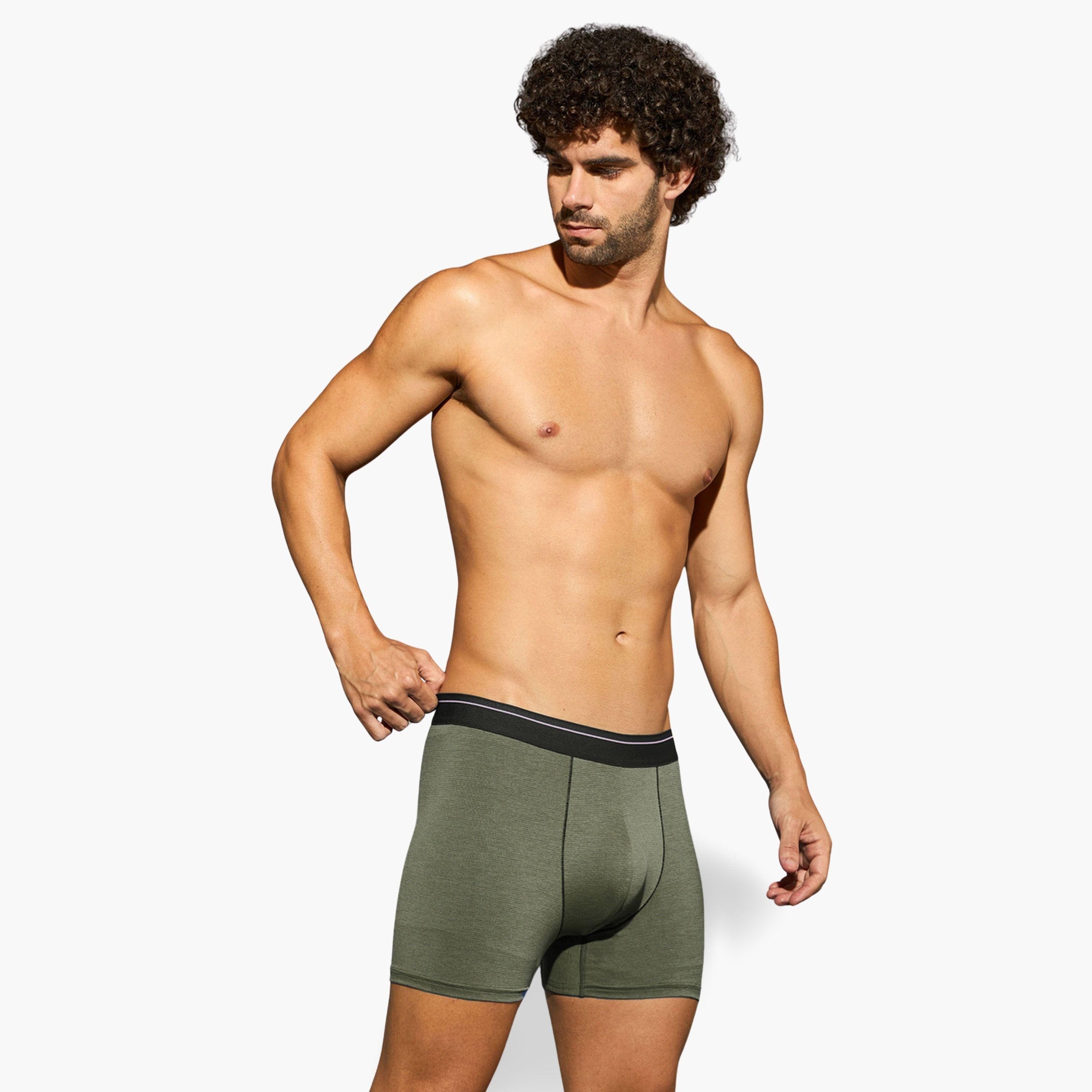 Technosport Men Solid 4-Way Stretch Trunks-men-clothing-innerwear-underwear-image-3