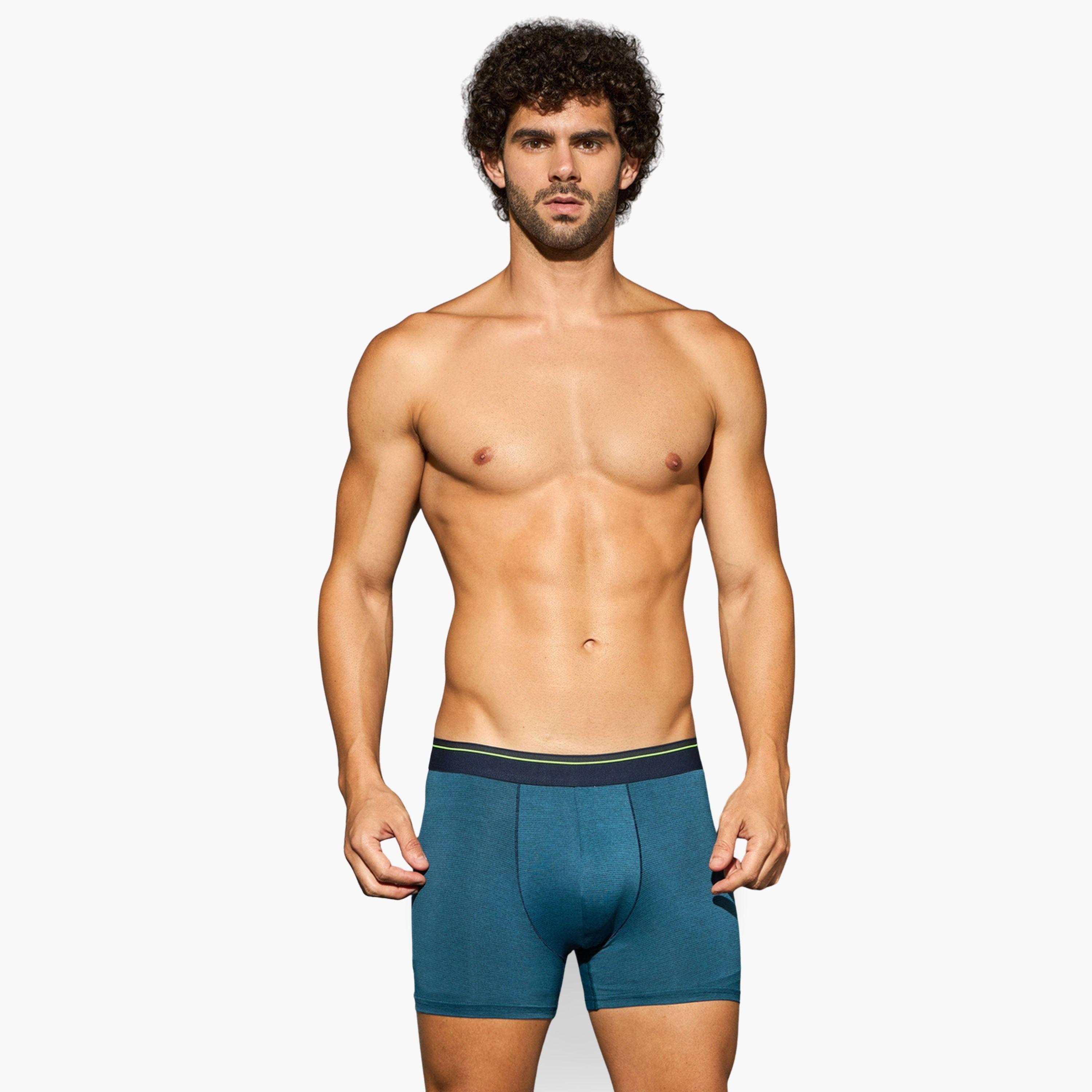 Technosport Men Solid 4-Way Stretch Trunks-men-clothing-innerwear-underwear-image-2