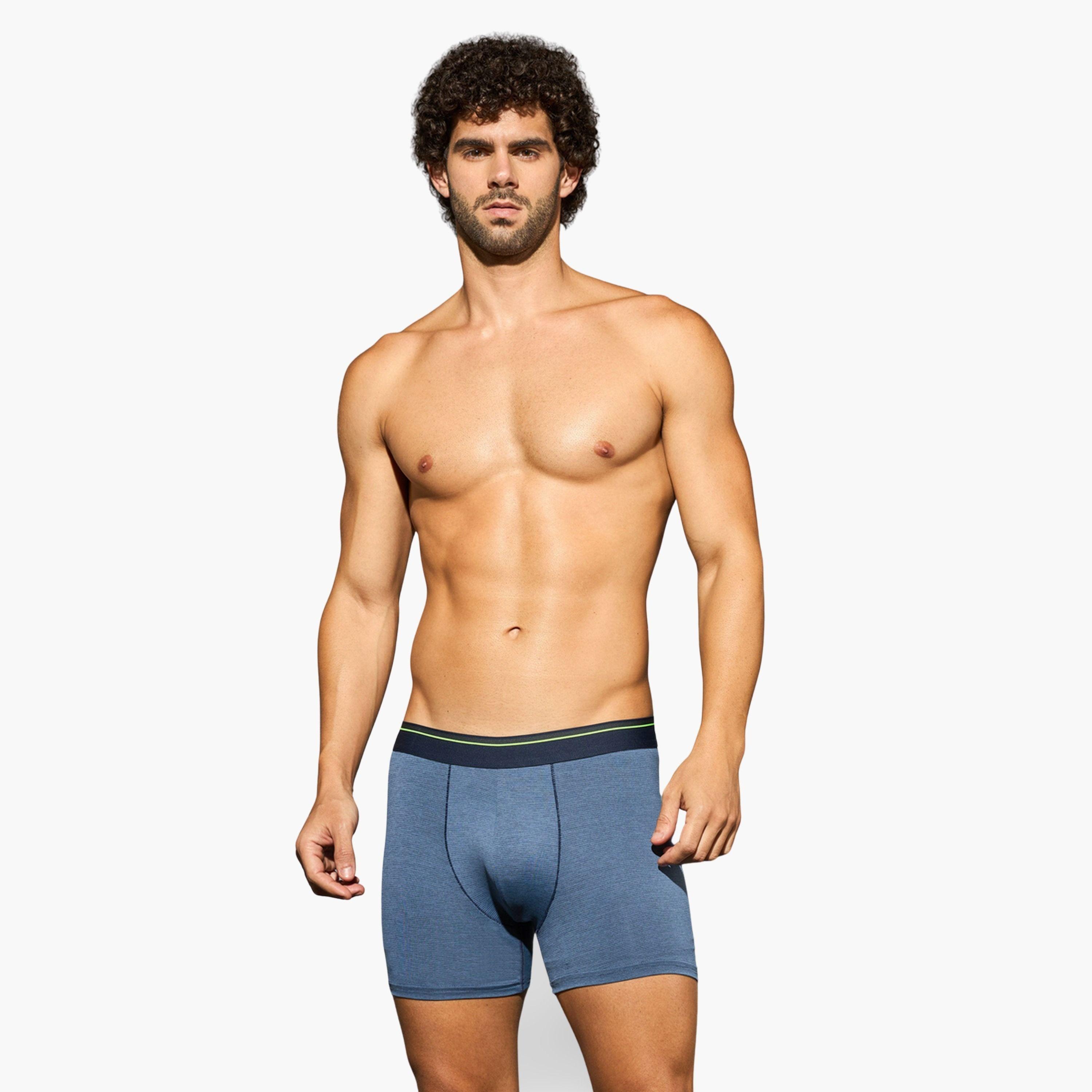 Technosport Men Solid 4-Way Stretch Trunks-men-clothing-innerwear-underwear-image-2