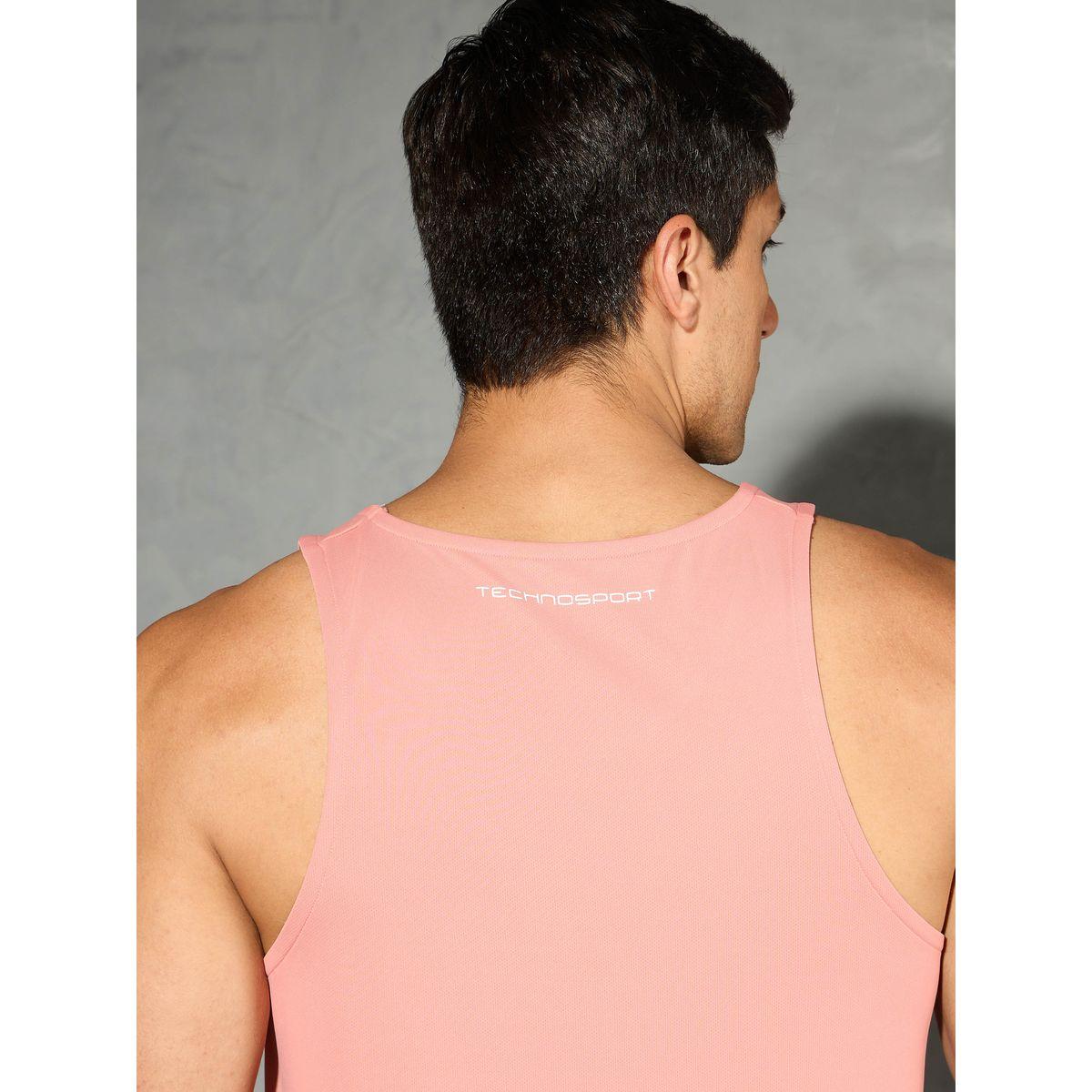 تيشيرت كت بنسيج ميلانج وقصة سليم فت-men-clothing-sportswearandactivewear-tshirtsandpolos-image-4