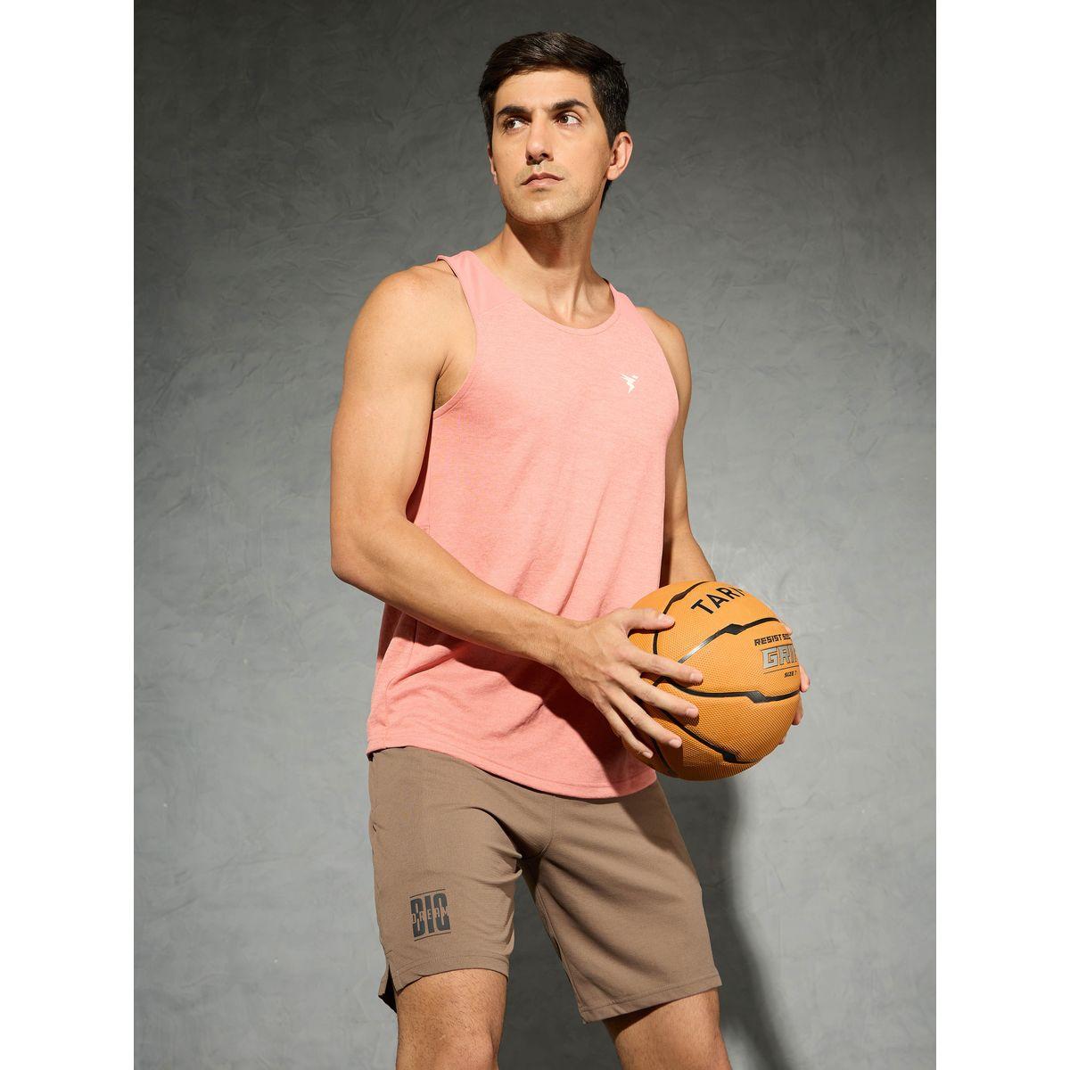 تيشيرت كت بنسيج ميلانج وقصة سليم فت-men-clothing-sportswearandactivewear-tshirtsandpolos-image-5