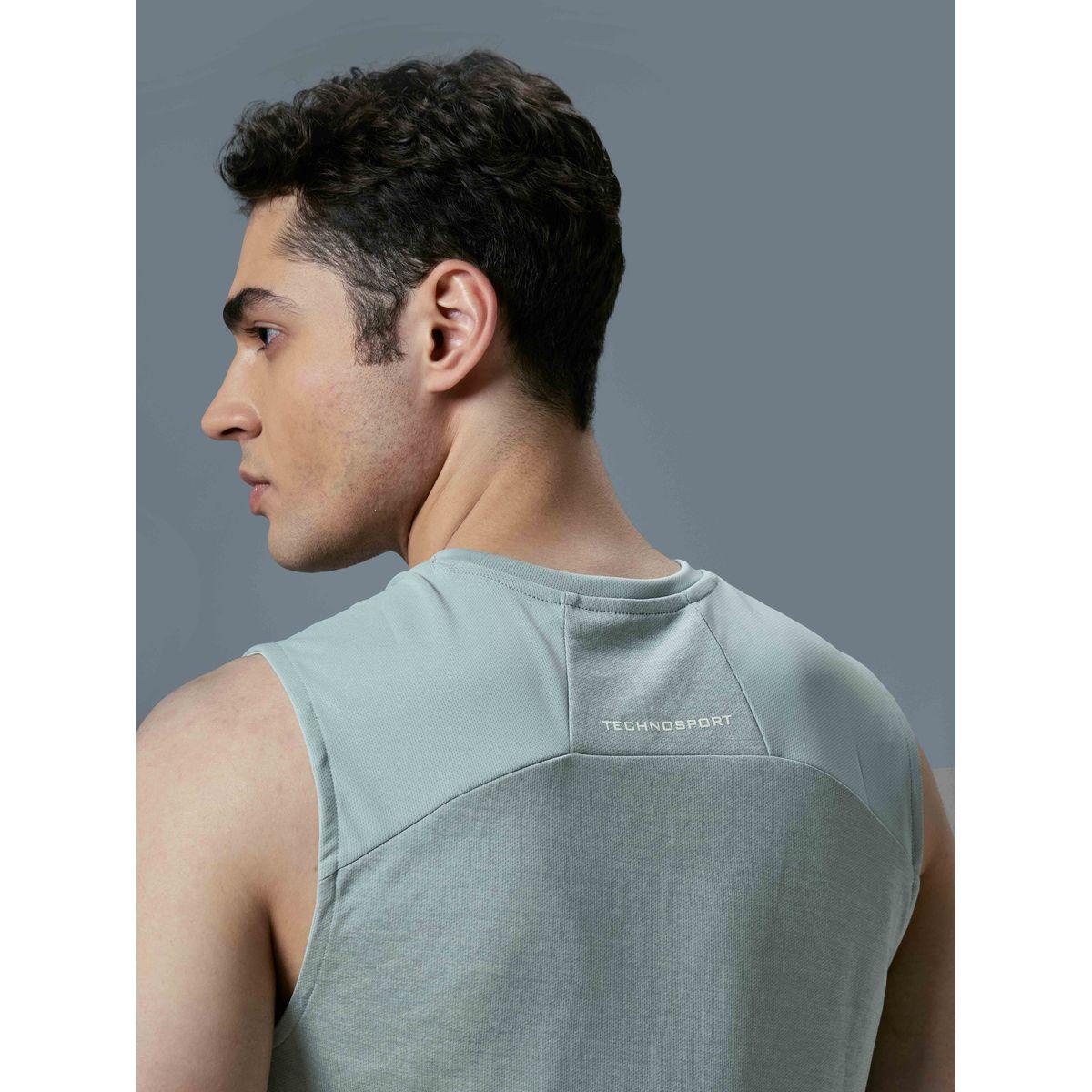 تيشيرت كت رجالي ميلانج بقصة سليم فت-men-clothing-sportswearandactivewear-tshirtsandpolos-image-5