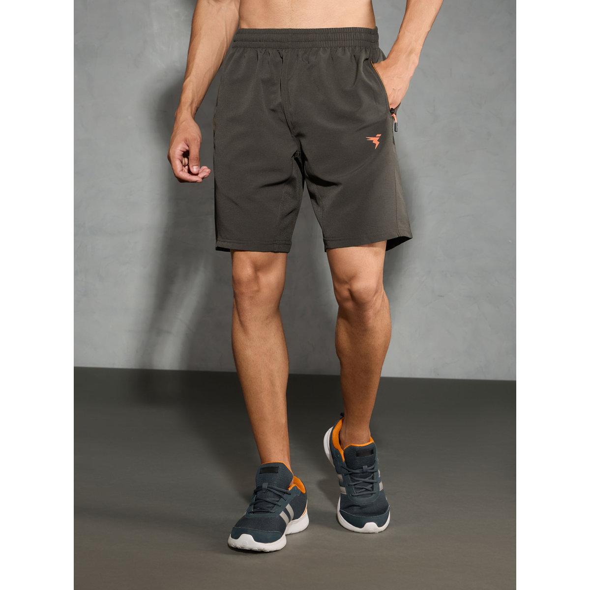 Technosport Men Solid Slim Fit Shorts-sports-men-clothing-bottoms-shorts-image-1