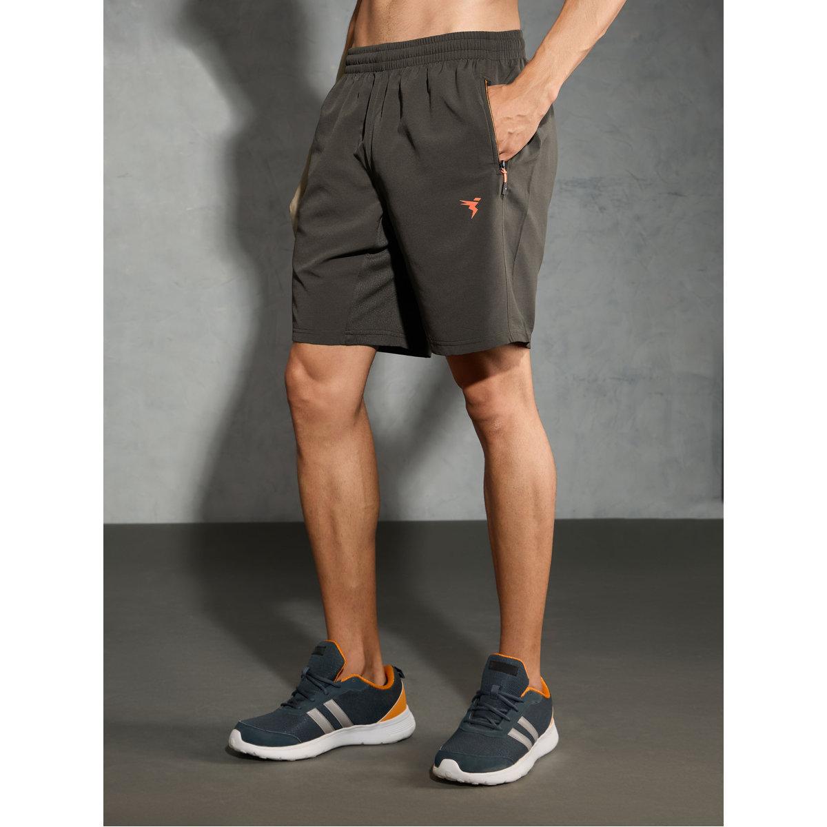 Technosport Men Solid Slim Fit Shorts-sports-men-clothing-bottoms-shorts-image-2