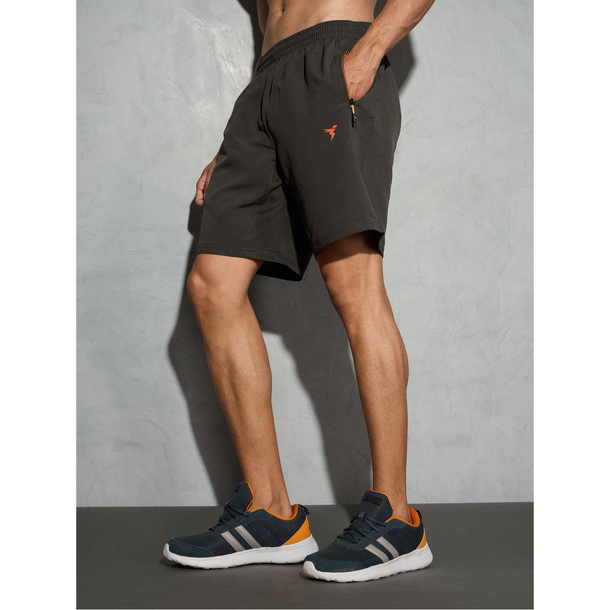 Technosport Men Solid Slim Fit Shorts-sports-men-clothing-bottoms-shorts-image-3