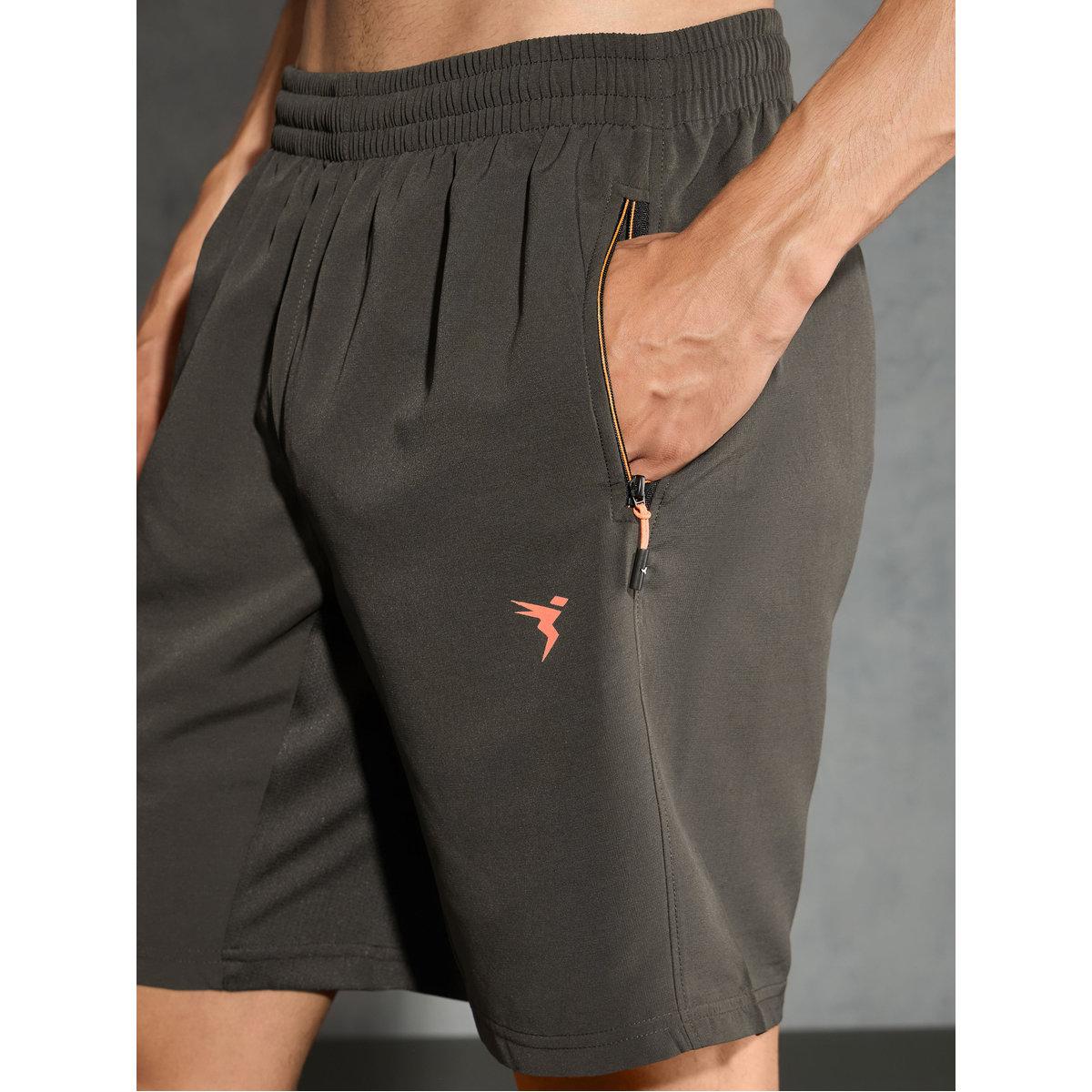 Technosport Men Solid Slim Fit Shorts-sports-men-clothing-bottoms-shorts-image-4