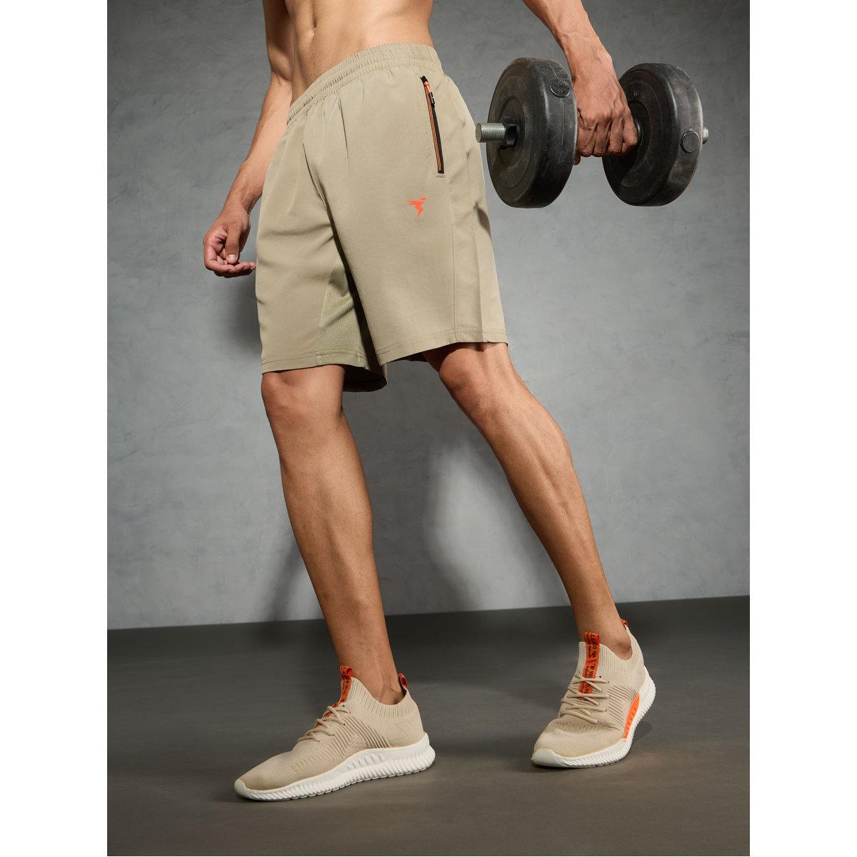 Technosport Men Solid Slim Fit Shorts-sports-men-clothing-bottoms-shorts-image-2