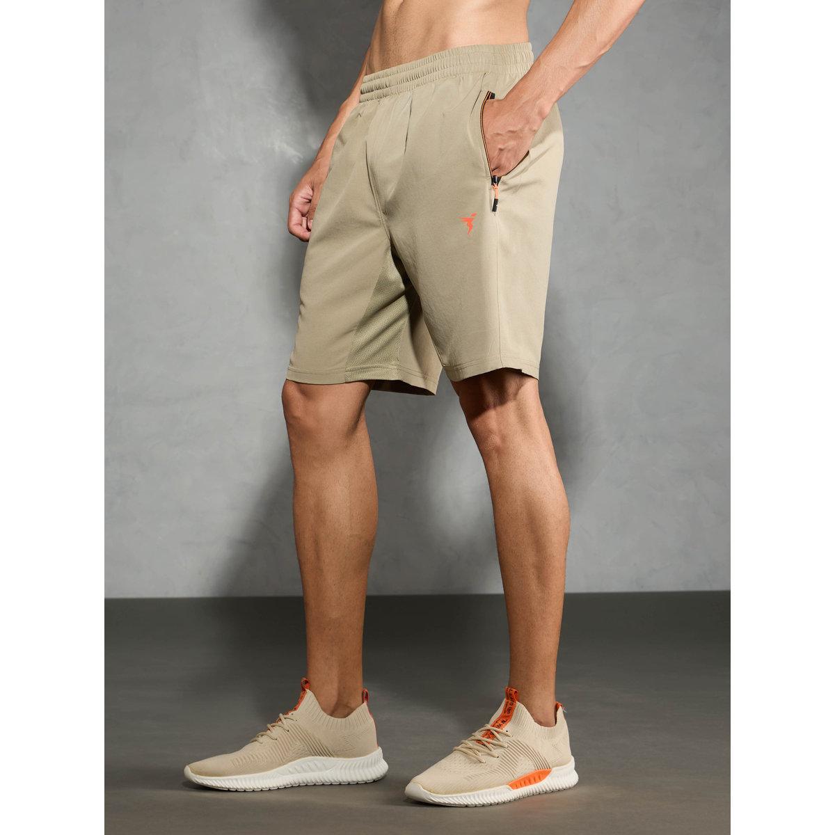 Technosport Men Solid Slim Fit Shorts-sports-men-clothing-bottoms-shorts-image-4