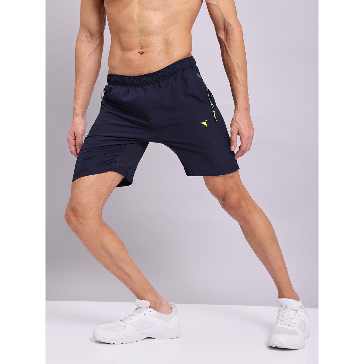 Technosport Men Solid Slim Fit Shorts-sports-men-clothing-bottoms-shorts-image-1