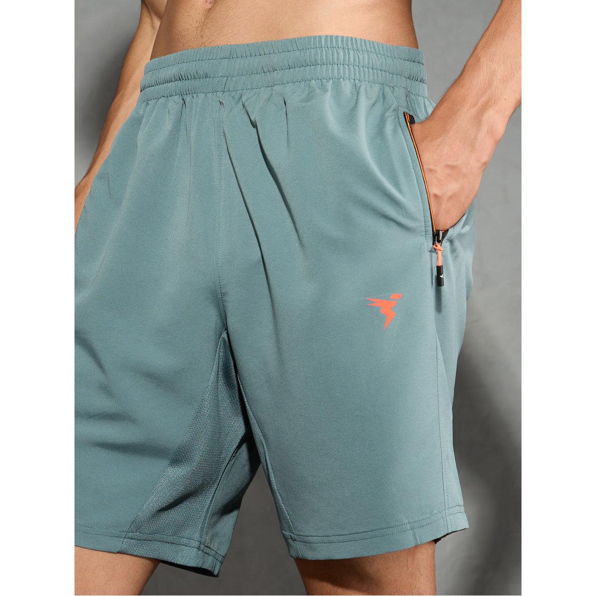 Technosport Men Solid Slim Fit Shorts-sports-men-clothing-bottoms-shorts-image-4